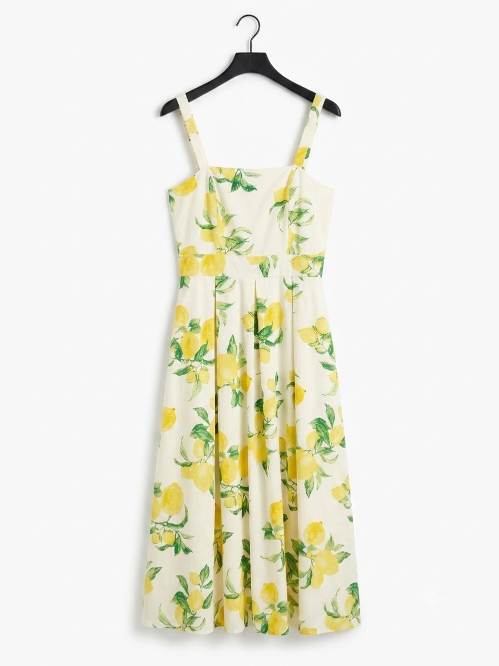 Flying Tomato Cream Lemon Print MIDI Sundress BNWOT